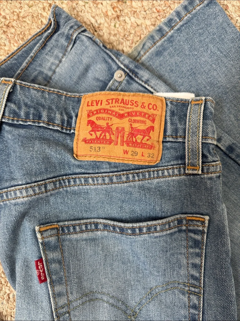 Levi’s Men’s 513 Blue Jeans 29x30